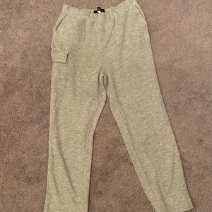 High waisted gray ankle sweats. Never worn